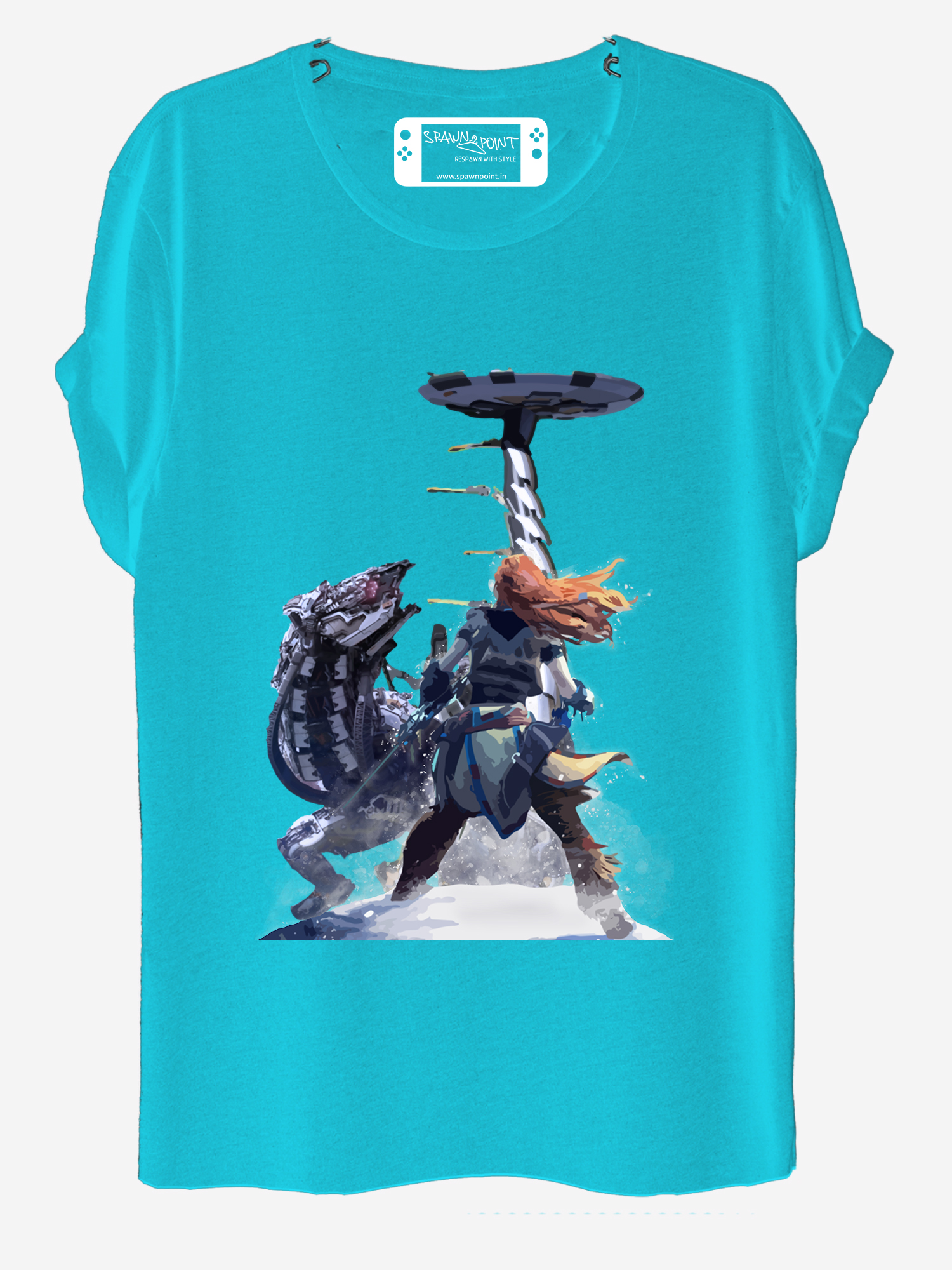horizon sky blue horizon gaming tshirt india