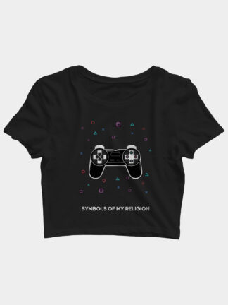 playstation symbols crop top india