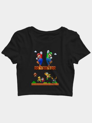 mario and luigi crop top india