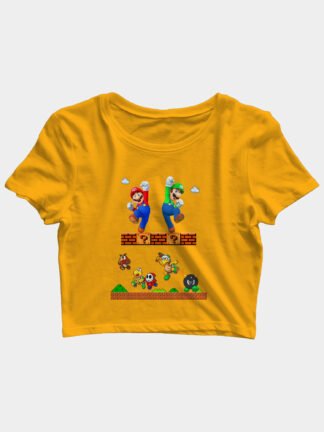 mario and luigi crop top india