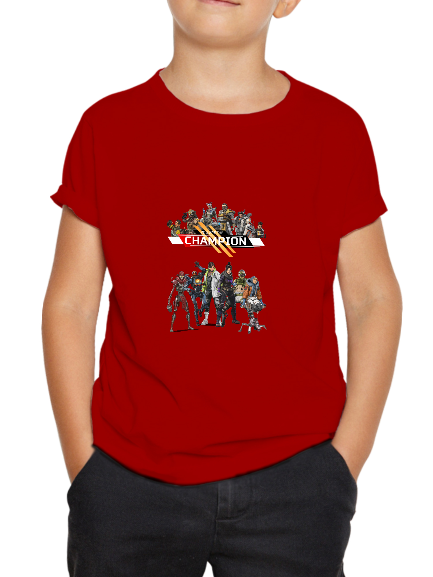 AL champion red apex legends champion kids tshirt