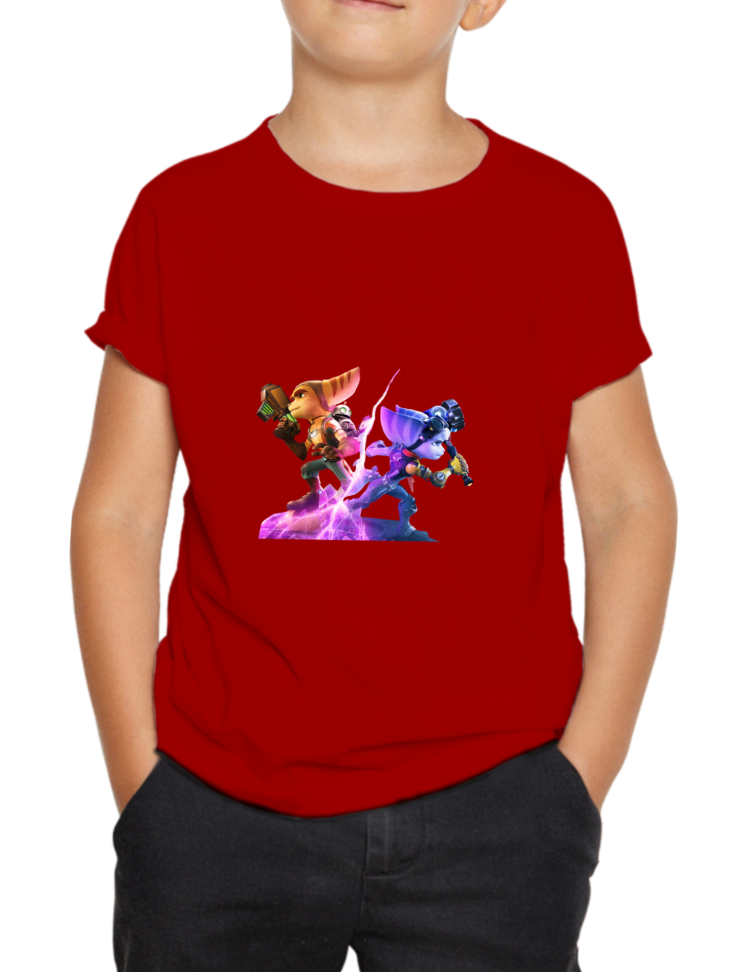 RnC red ratchet and clank kids tshirt