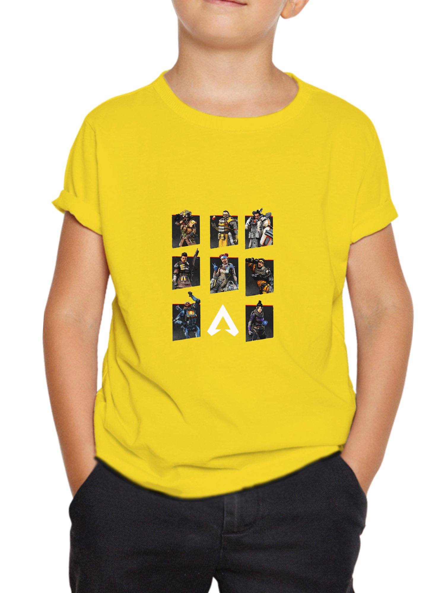 al yellow apex legends kids tshirt india