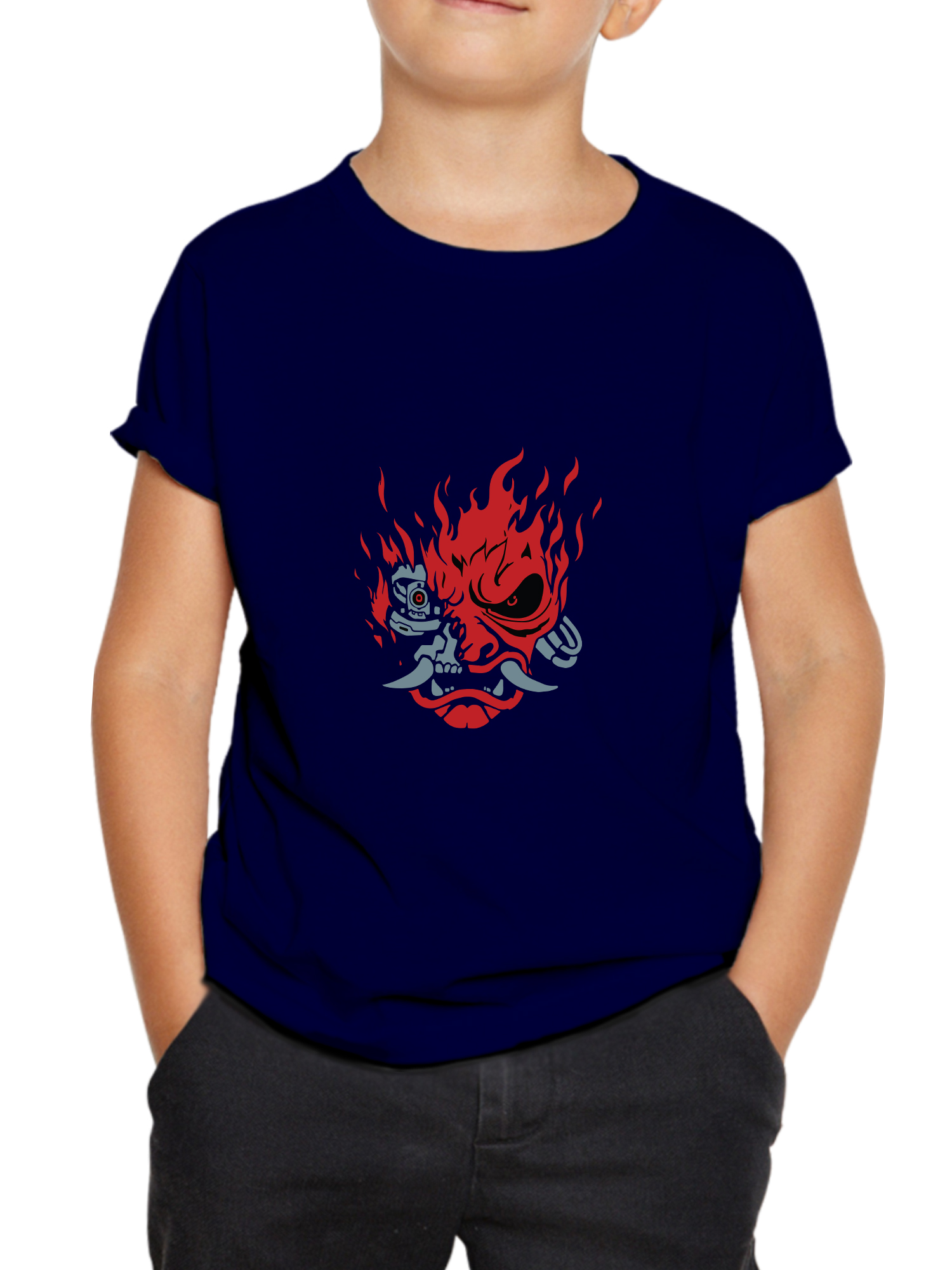 cyberpunk demon kids tshirt
