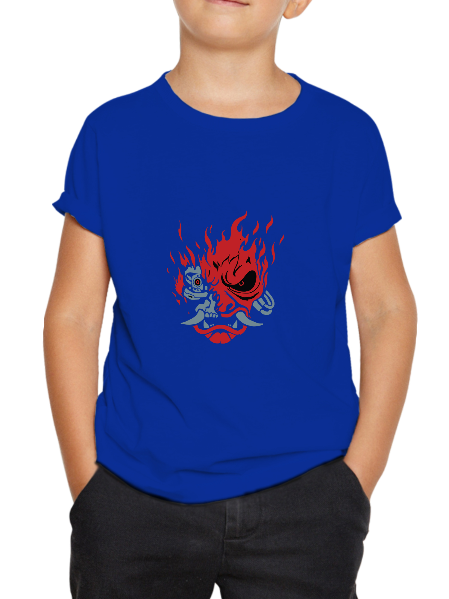 cyberpunk demon kids tshirt