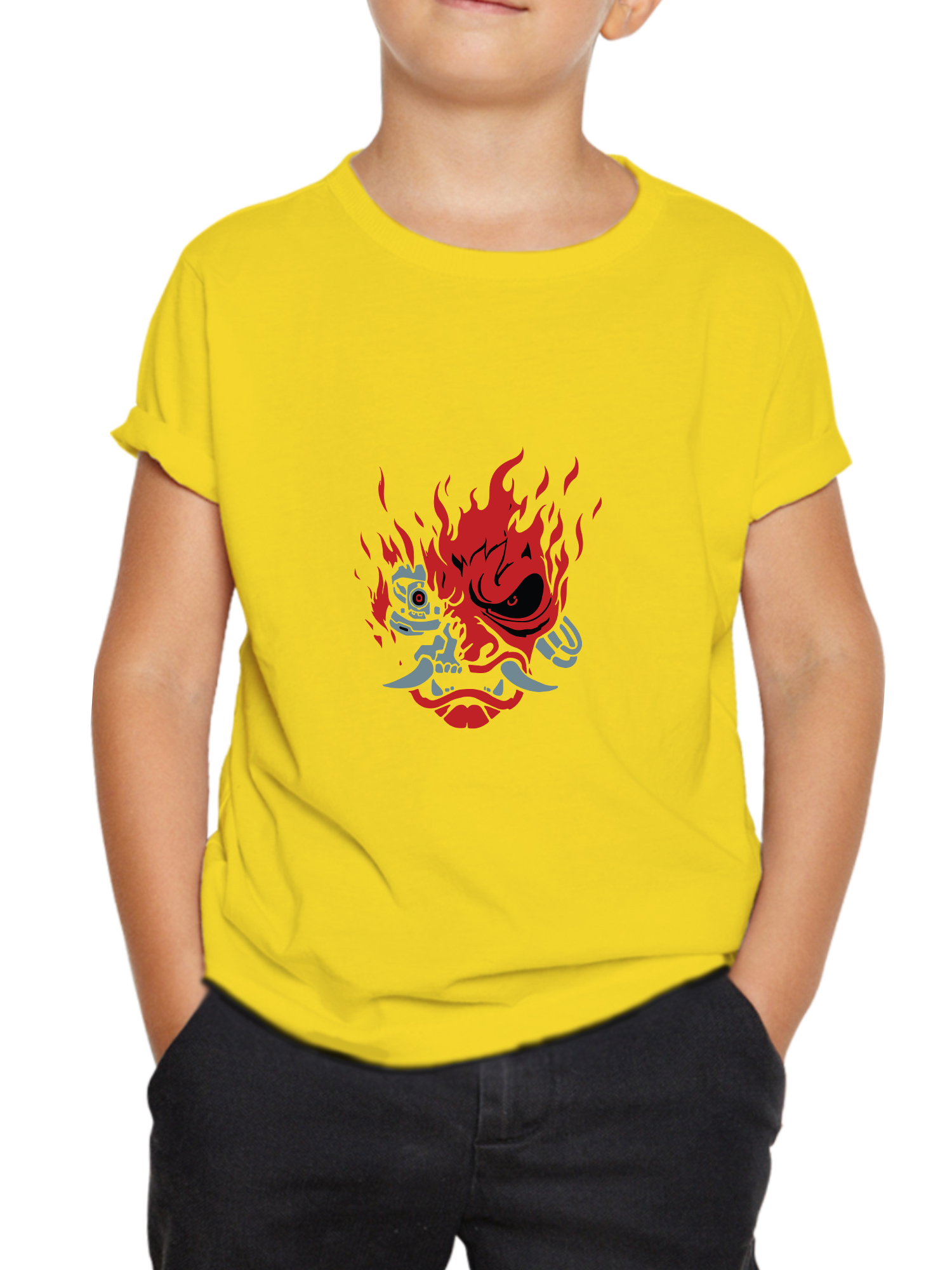 cyberpunk demon kids tshirt