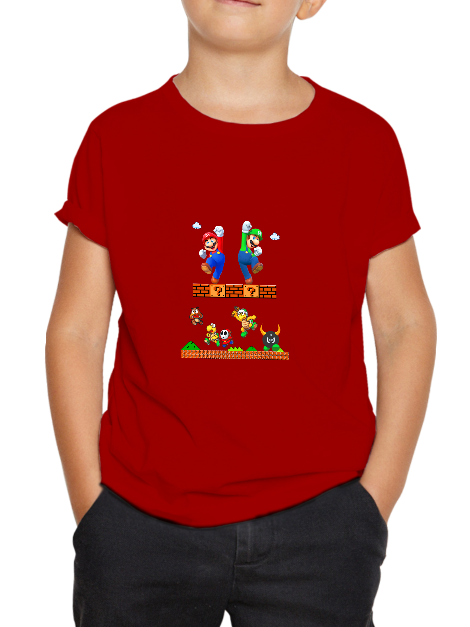mario red mario kids tshirt