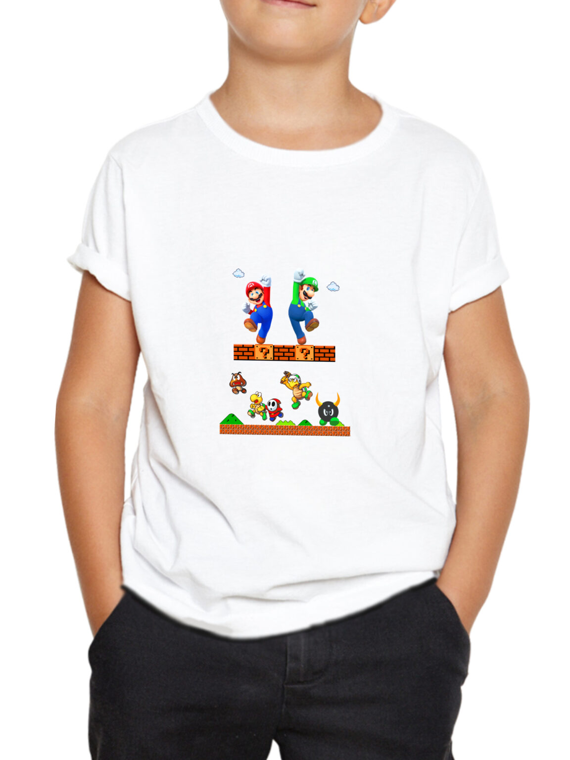 mario kids tshirt