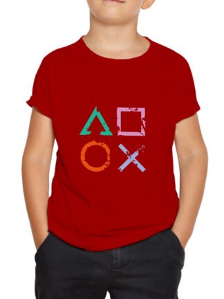 playstation symbol kids tshirt