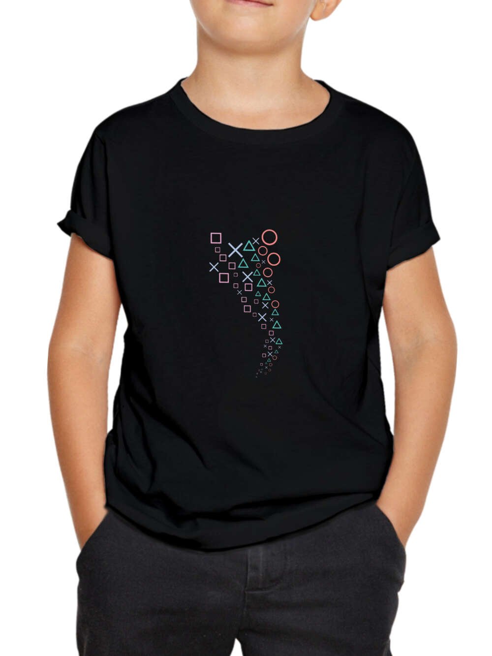 playstation symbol kids tshirt