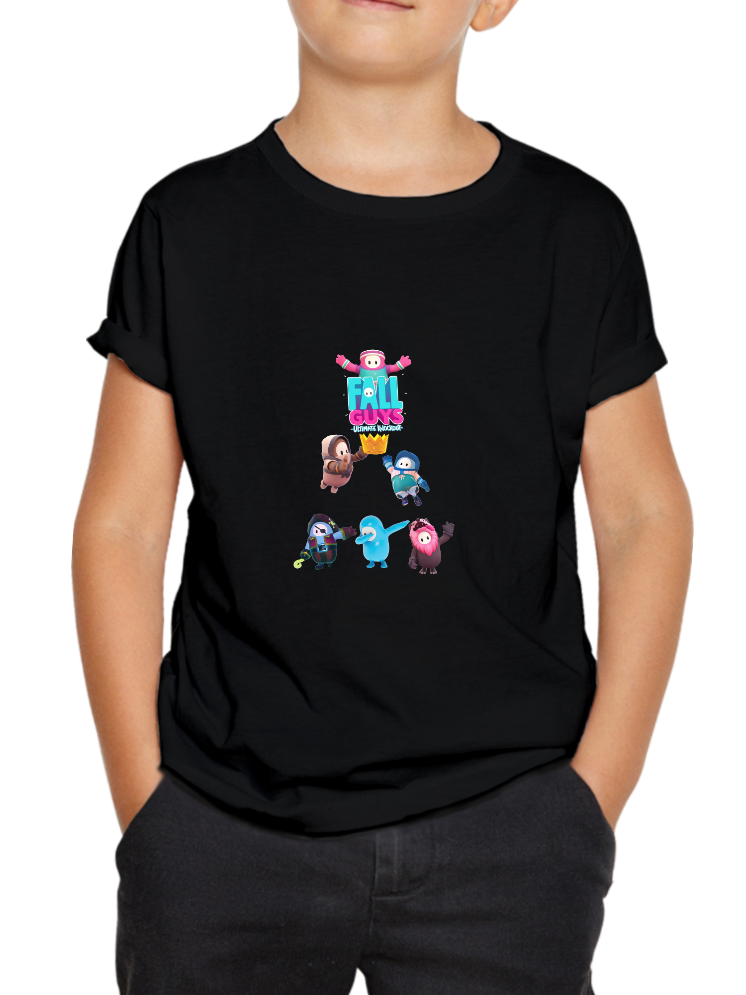 fall guys kids tshirt