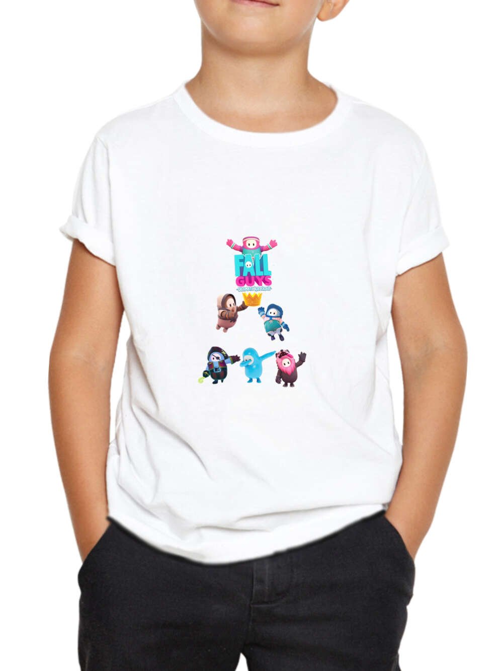 fall guys kids tshirt