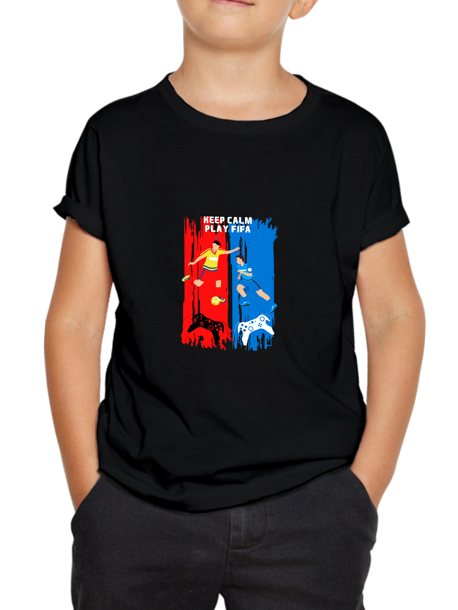 fifa black fifa kids tshirt