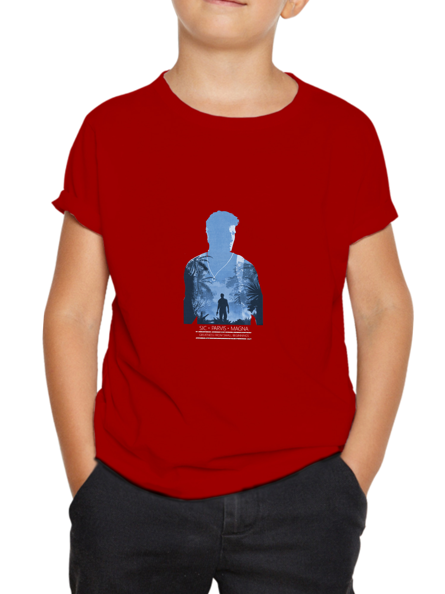 uncharted red uncharted kids tshirt